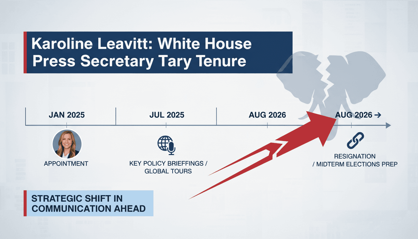 Karoline Leavitt resigns as White House press secretary ahead of midterm elections