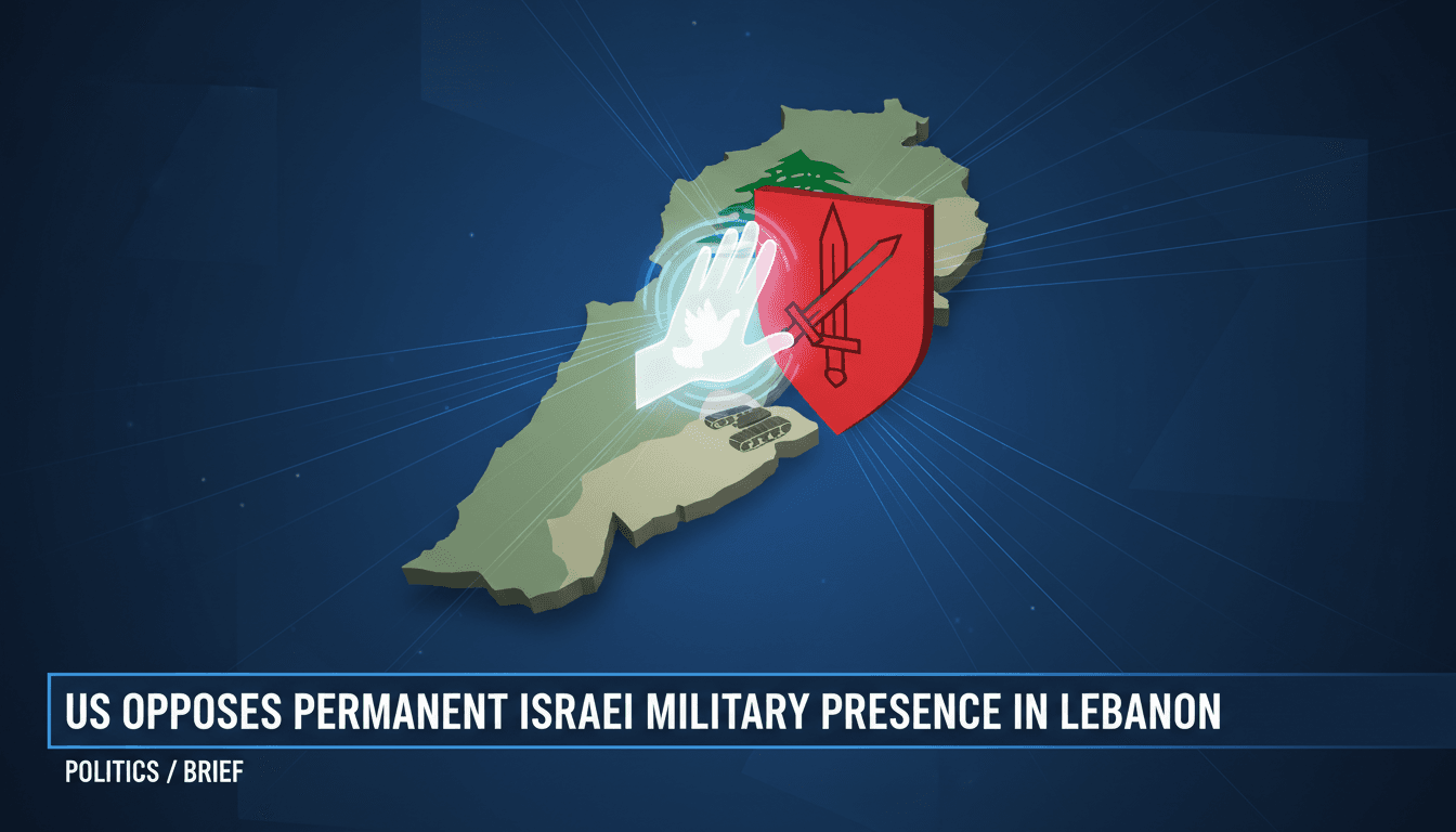 US Opposes Permanent Israeli Military Presence in Lebanon