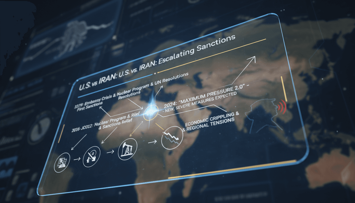 President Trump announcing new sanctions against Iran
