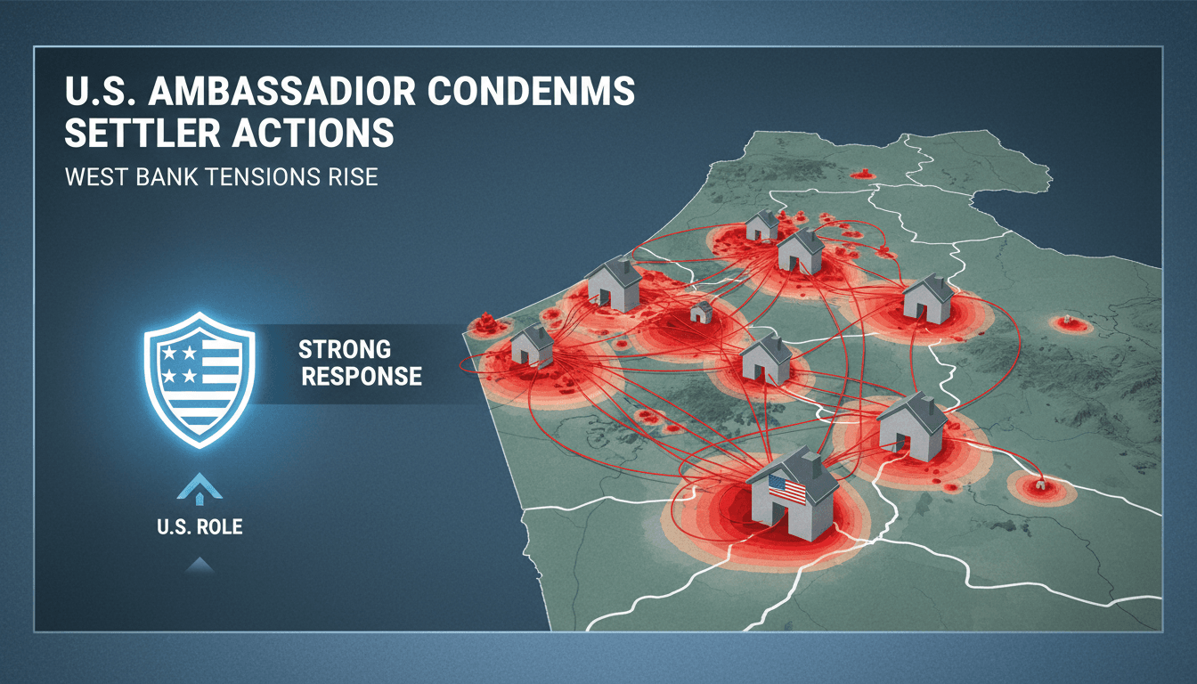 U.S. Ambassador Mike Huckabee addressing the situation in the West Bank.