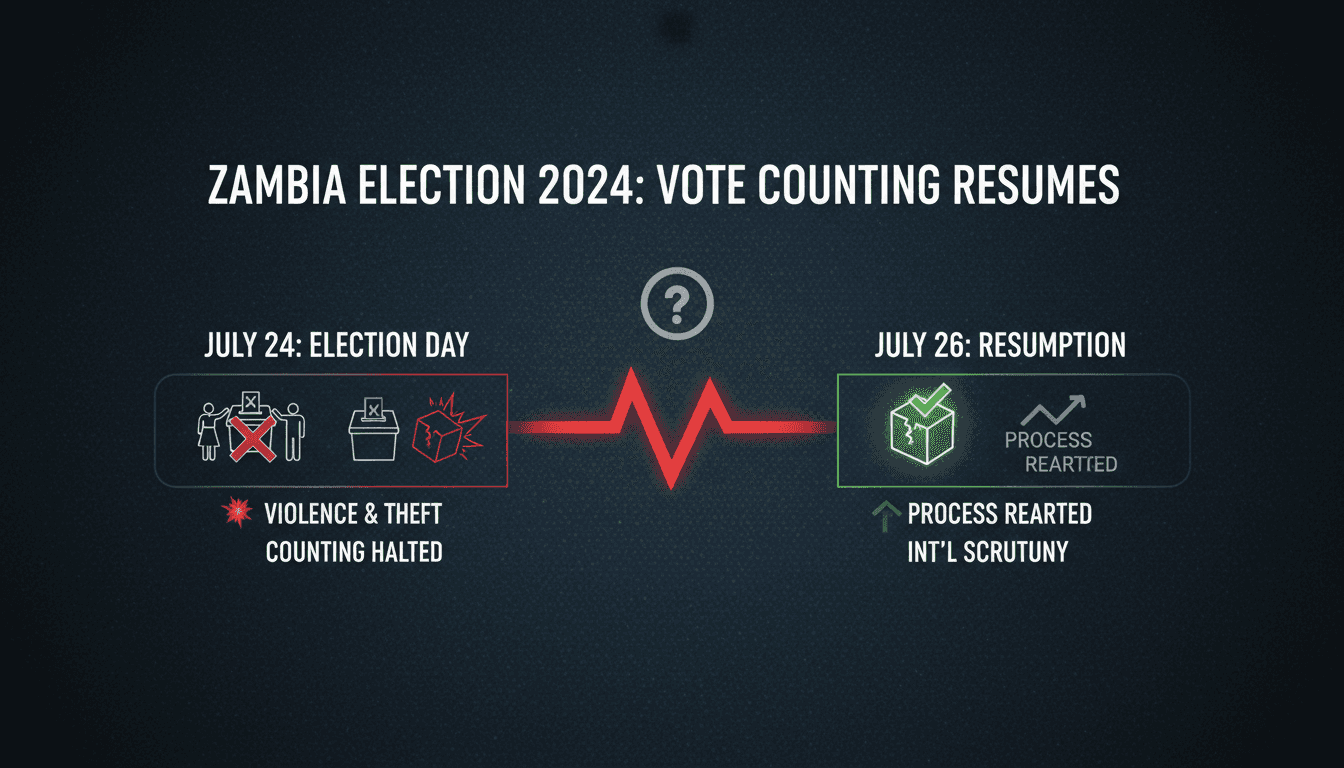 A polling station in Zambia during the recent elections.
