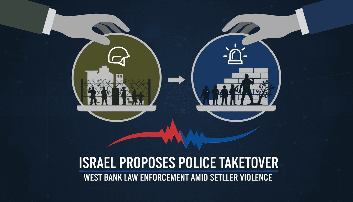 Israeli Defense Minister Israel Katz discusses law enforcement changes in the West Bank.
