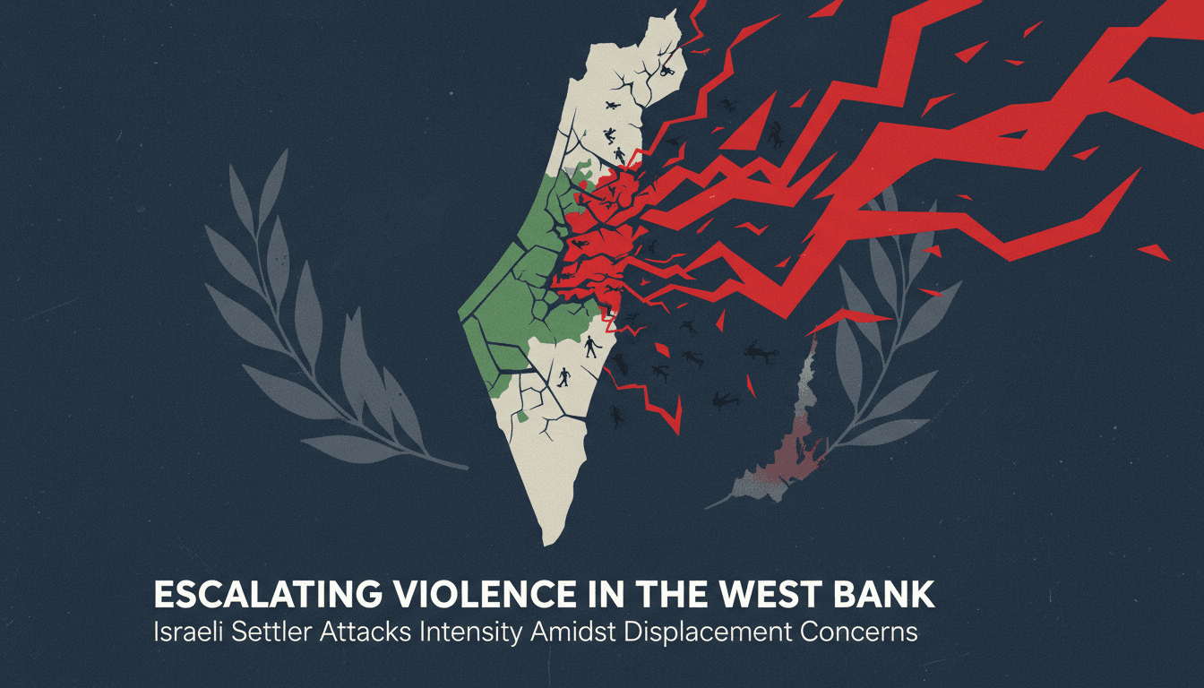 A visual representation of the impact of violence on Palestinian communities in the West Bank.