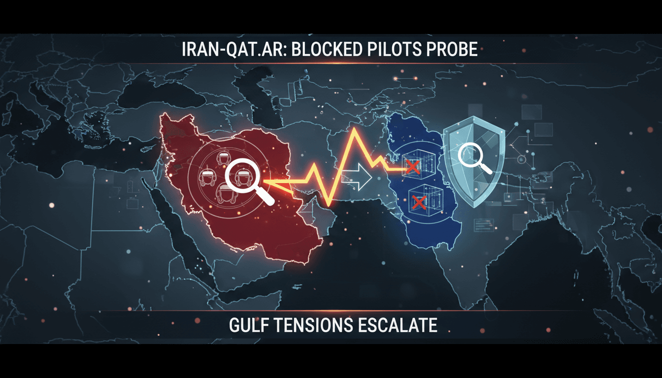 Map of the Gulf region highlighting Iran and Qatar relations