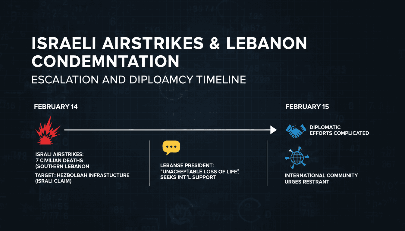 Israeli airstrikes in southern Lebanon leading to civilian casualties