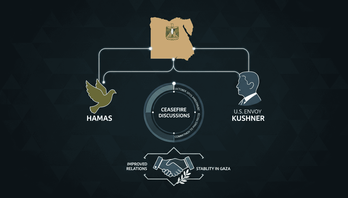 U.S. envoy Jared Kushner and Hamas officials in Egypt for ceasefire discussions.