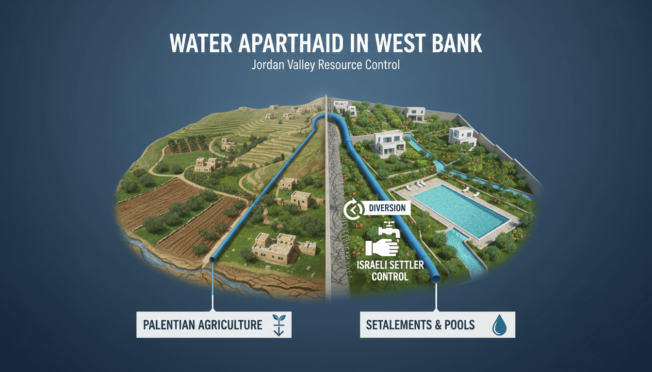 Israeli settlers divert Palestinian water resources in West Bank