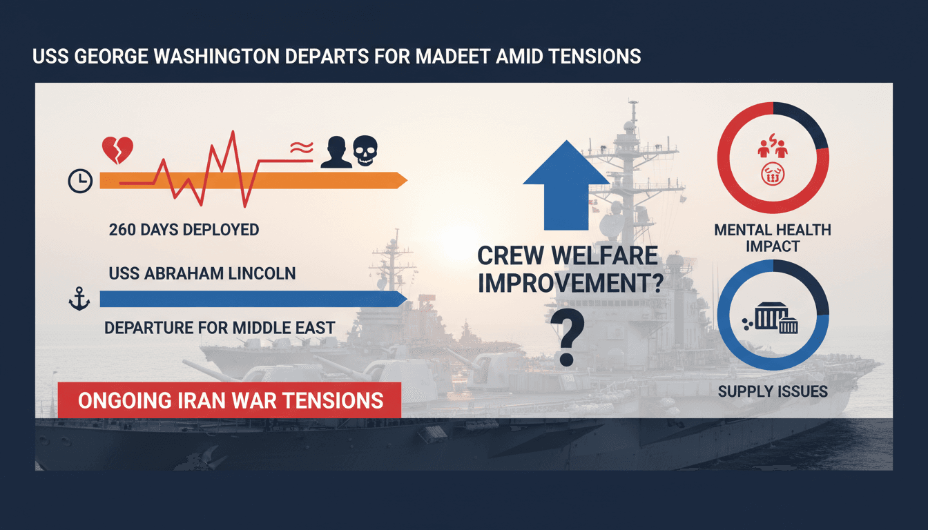 USS George Washington aircraft carrier en route to the Middle East