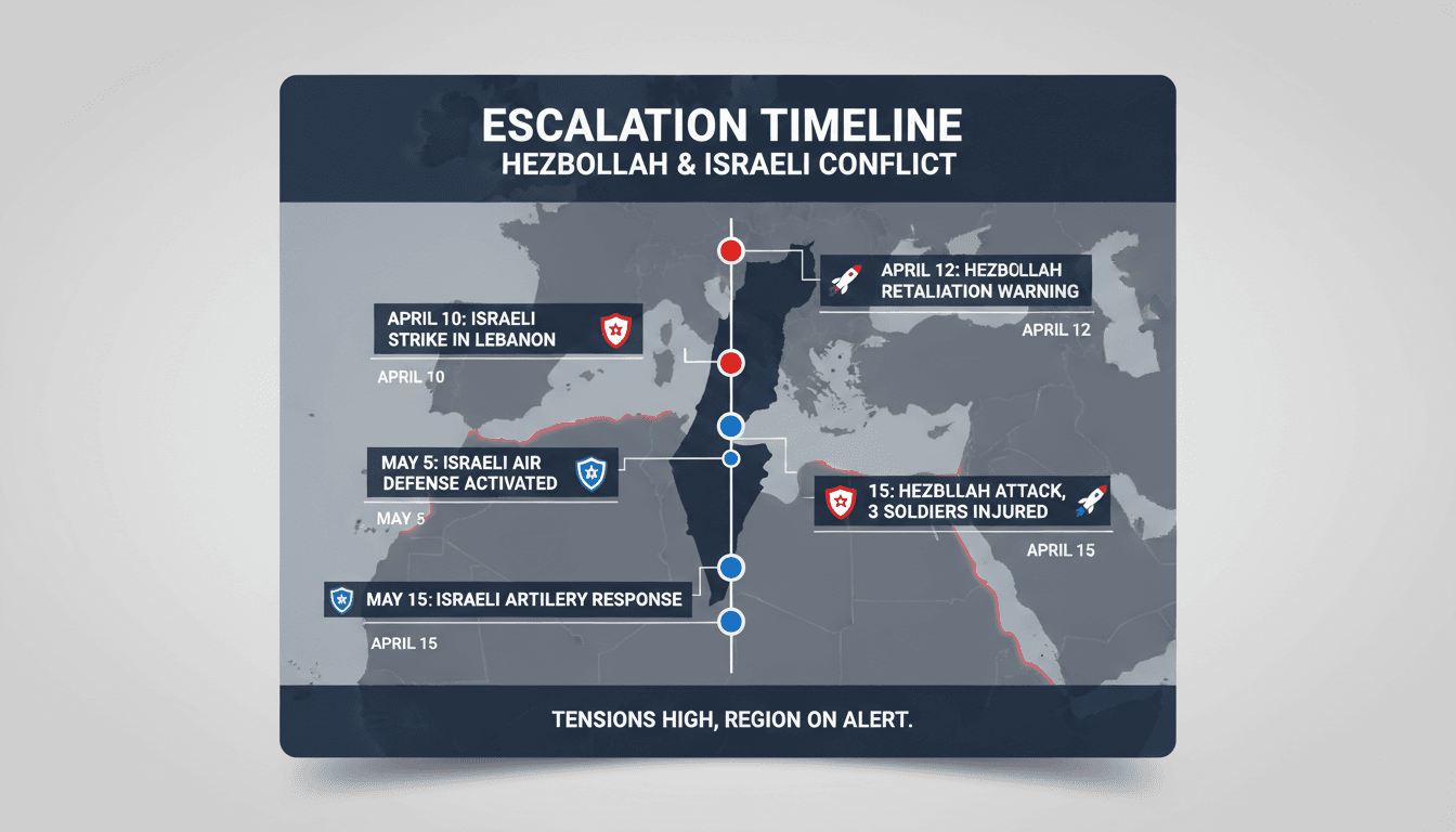 Hezbollah attack on Israeli soldiers near the border