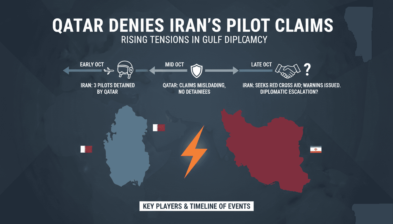 Map highlighting Qatar and Iran with a focus on diplomatic tensions.