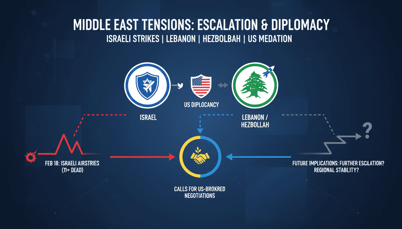 Israeli airstrikes in southern Lebanon escalate tensions and prompt calls for US-brokered negotiations