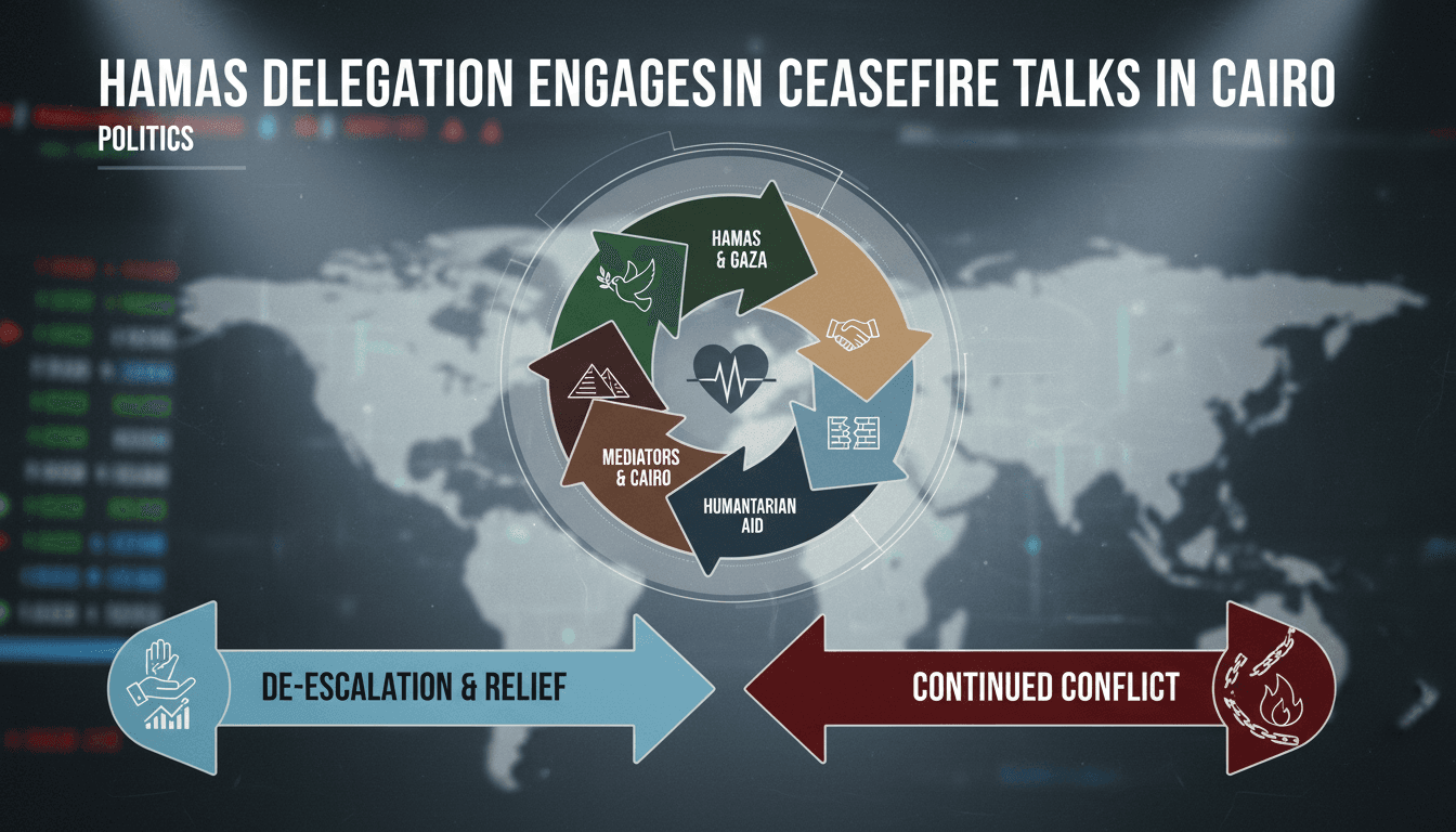 Hamas delegation in Cairo discussing ceasefire negotiations
