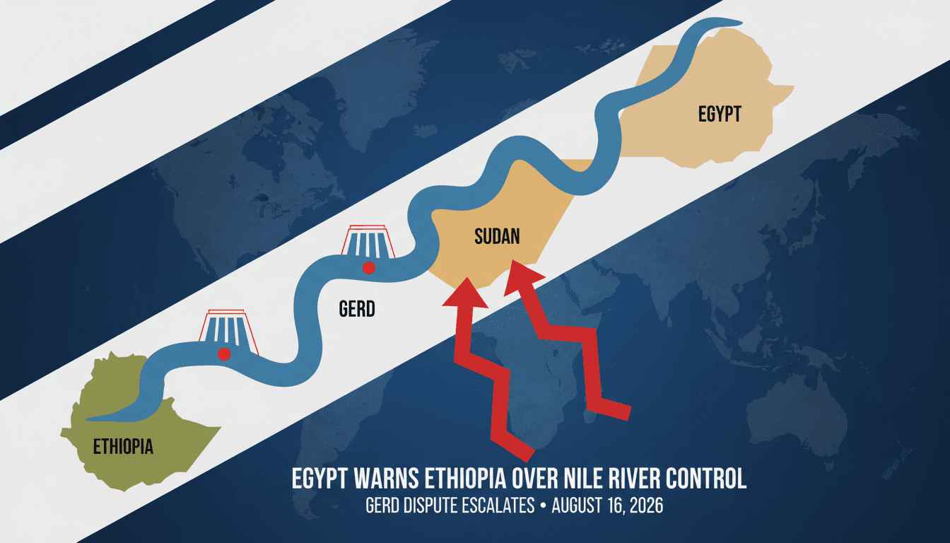 Egypt Warns Ethiopia Over Nile River Control Amid GERD Dispute