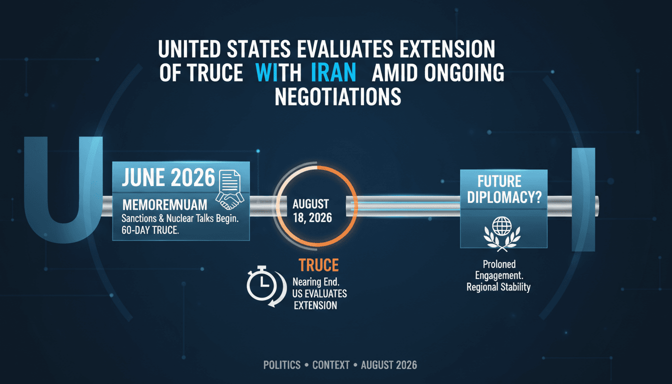 United States Evaluates Extension of Truce with Iran Amid Ongoing Negotiations