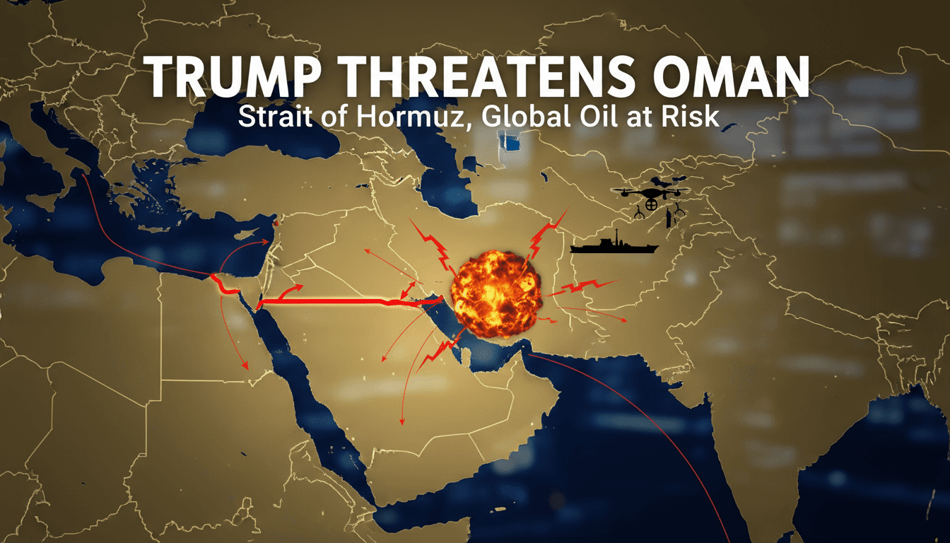 A geopolitical map showing the Strait of Hormuz and its significance for global energy supplies.