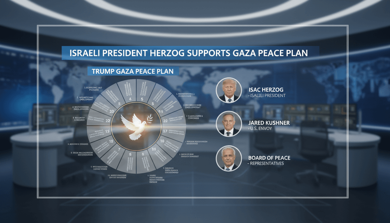 Israeli President Herzog meeting with U.S. Special Envoy Kushner to discuss Gaza peace efforts.