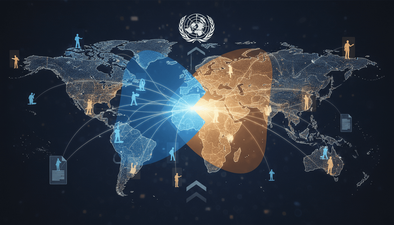 Graphic illustrating the Global Youth Network's impact on youth engagement in global policymaking.
