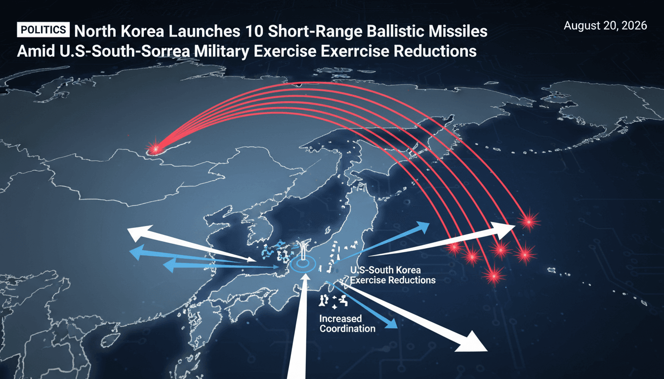 A map illustrating North Korea's missile launch trajectory and regional military responses.
