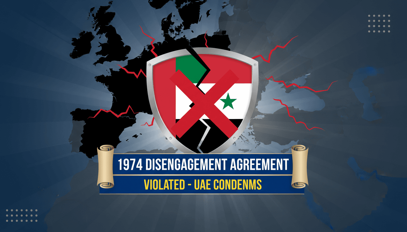 UAE Condemns Israeli Airstrikes on Syrian Military Airport
