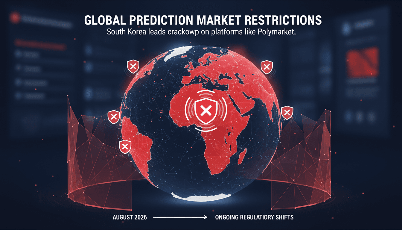 South Korea Blocks Polymarket Access Over Gambling Violations