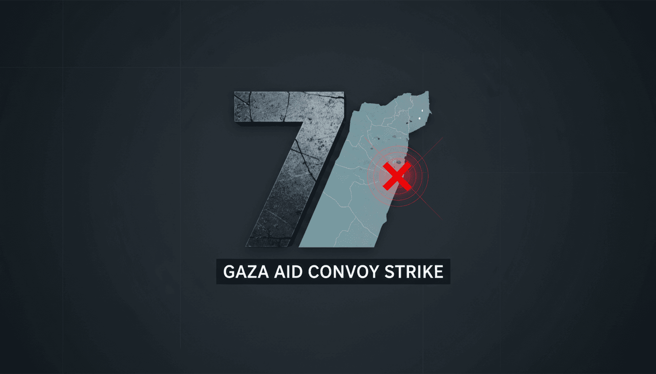 A graphic illustrating the condemnation of Israel's investigation closure into the World Central Kitchen strike, highlighting humanitarian worker safety.
