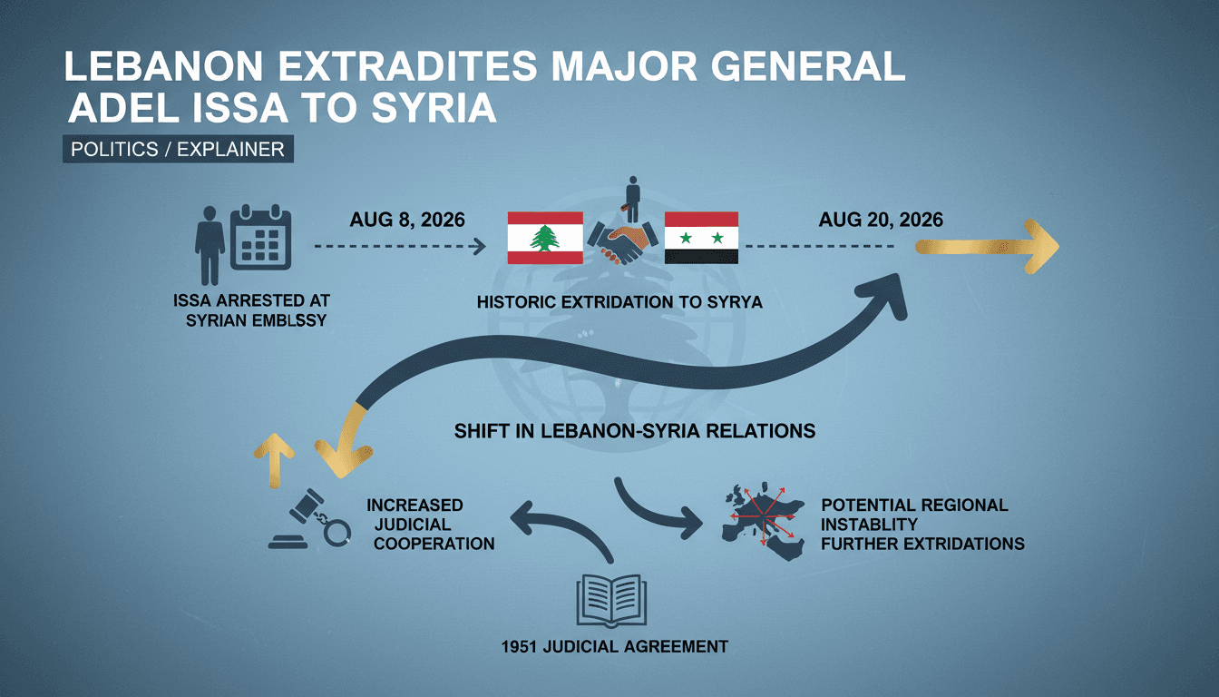 Lebanon Extradites Major General Adel Issa to Syria in Historic Judicial Move