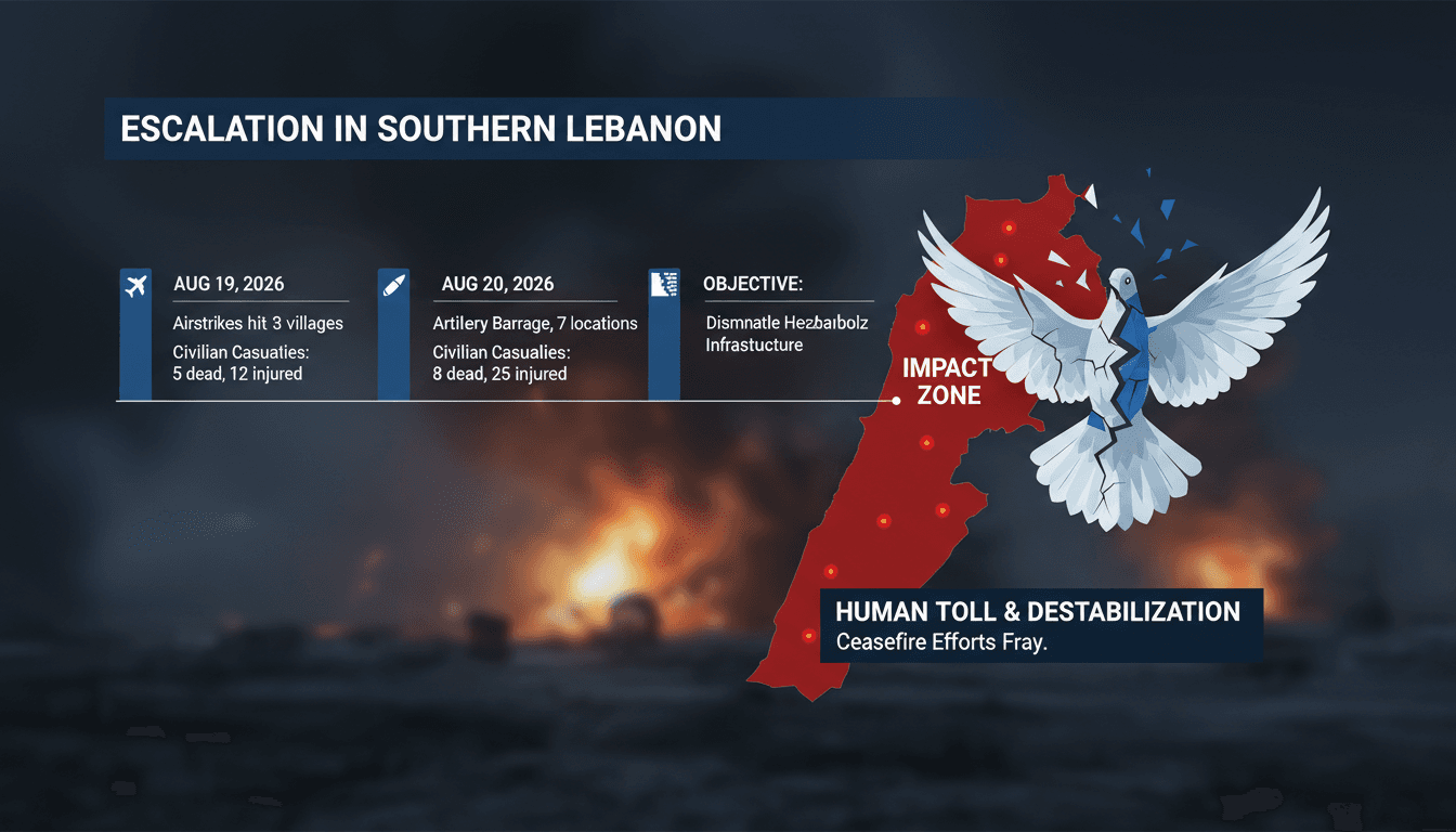 Israeli Military Operations Intensify in Southern Lebanon Amid Ongoing Conflict