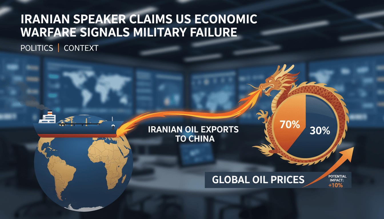 Infographic showing Iranian oil exports to China and implications for global markets.
