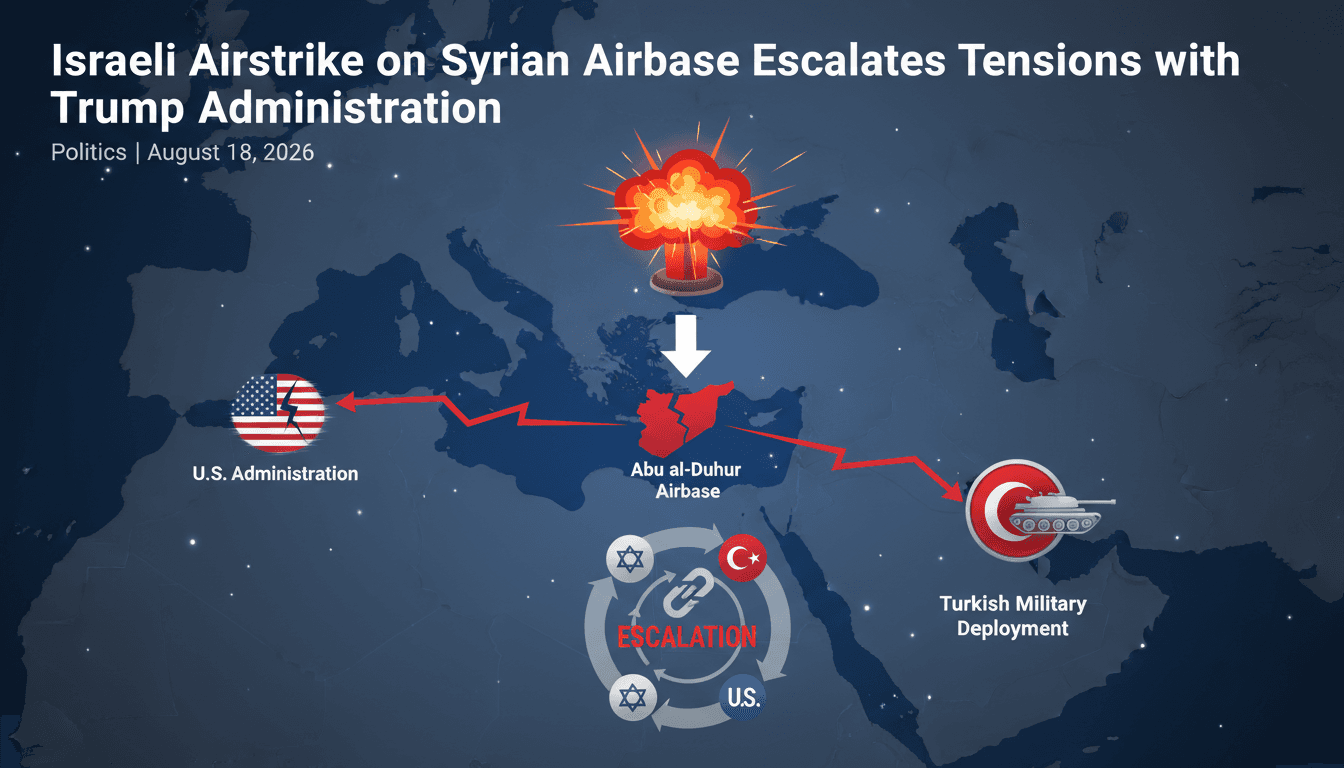 Israeli Airstrike on Syrian Airbase Escalates Tensions with Trump Administration