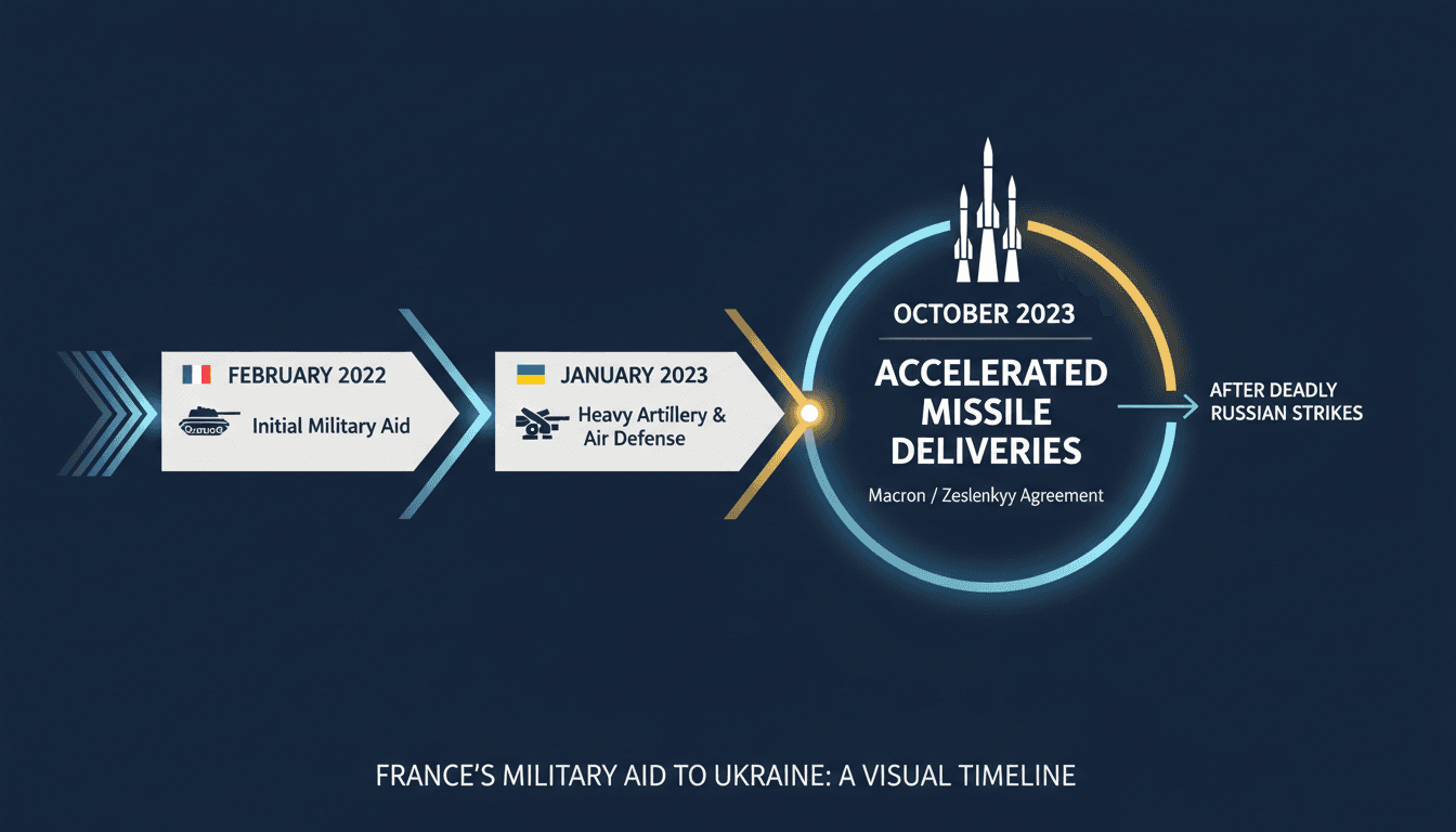 French President Macron announces missile delivery to Ukraine amid escalating conflict.