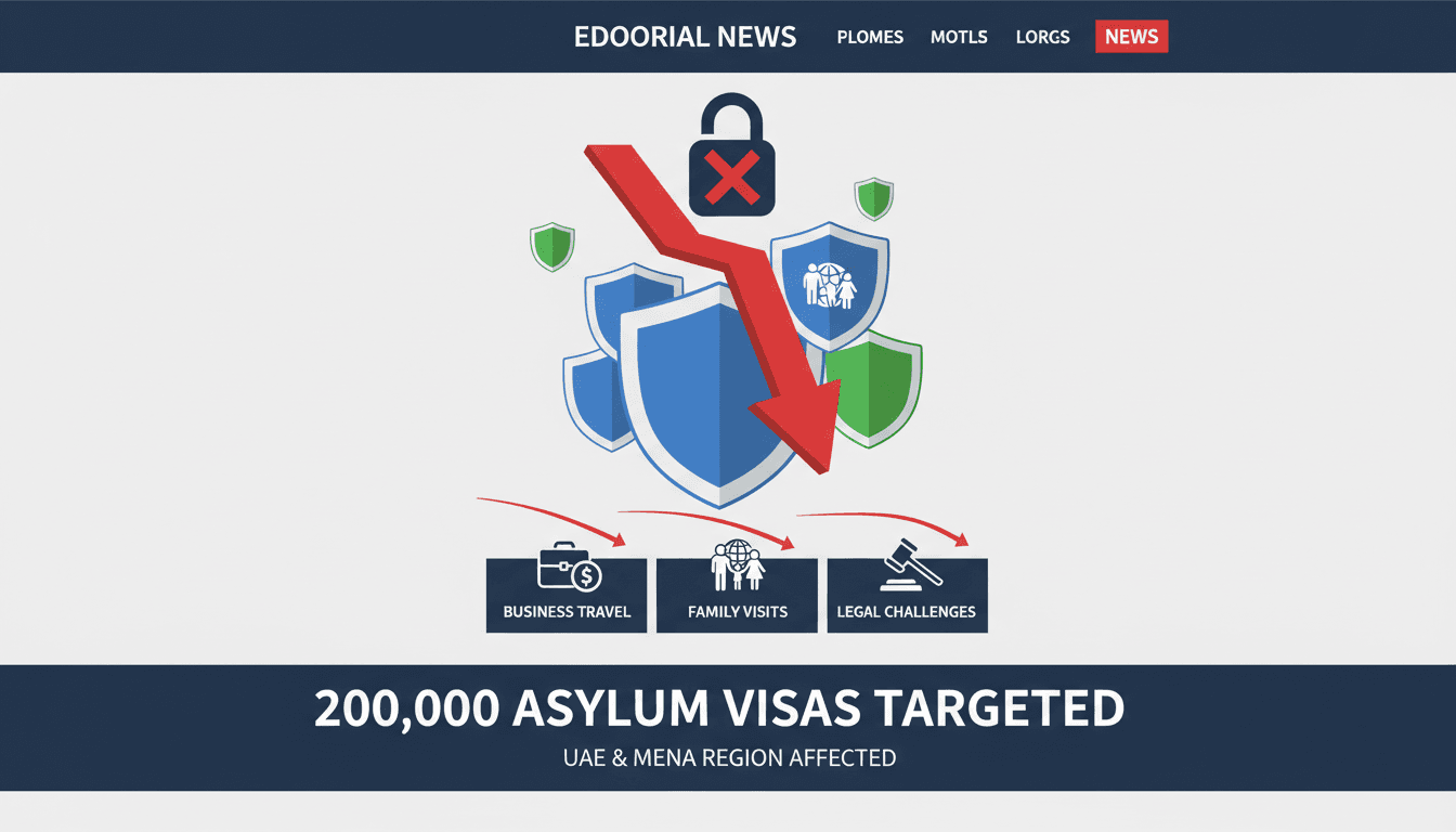 Infographic showing the impact of the largest visa revocation operation on asylum seekers and U.S. immigration policy.