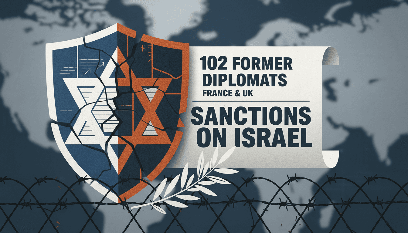 Former Diplomats Call for Sanctions on Israel Over Palestinian Policies