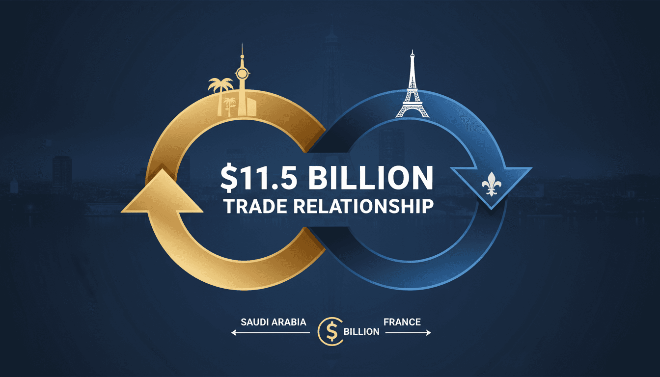Saudi and French Foreign Ministers meeting in Paris, discussing bilateral ties and trade relations.