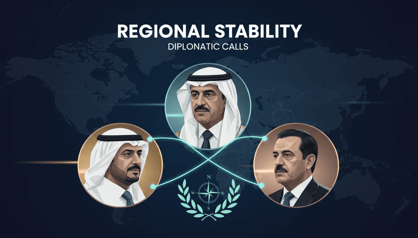 Saudi Foreign Minister on a call with Qatari and Turkish counterparts, emphasizing regional stability efforts.