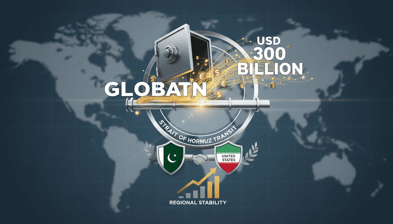 Infographic illustrating Pakistan's role in reviving the US-Iran Islamabad MoU and its economic implications.