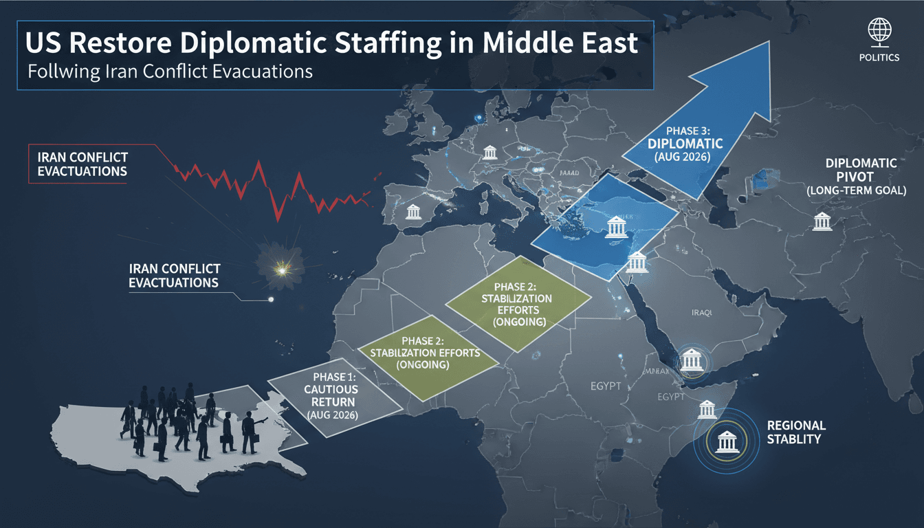 US diplomats returning to Middle East embassies, signaling regional stability and economic opportunities.