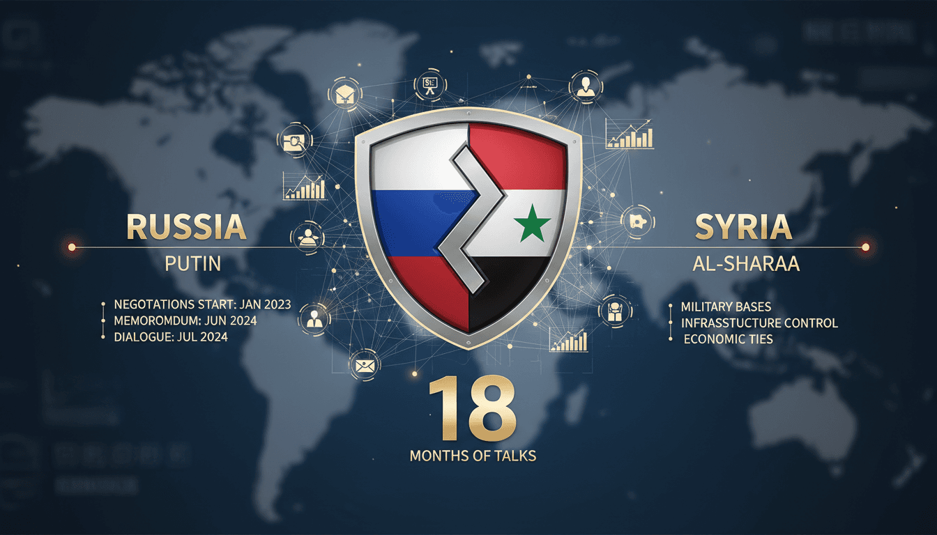 A visual representation of the Russia-Syria partnership highlighting key dates and military agreements.