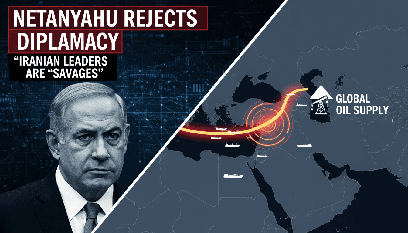 Netanyahu's statement on Iran's leadership and its implications for global energy markets.