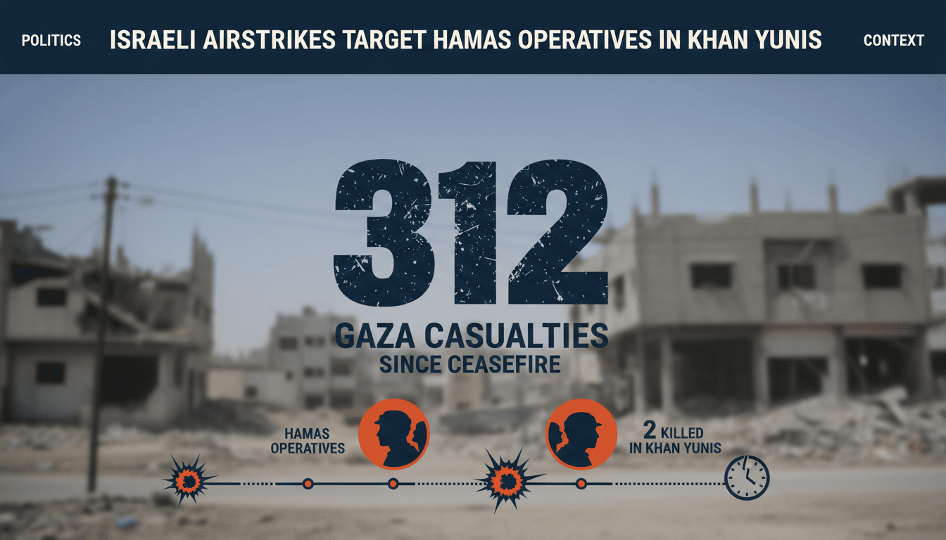 Infographic showing casualties in Gaza since the ceasefire, highlighting the impact of Israeli military actions.