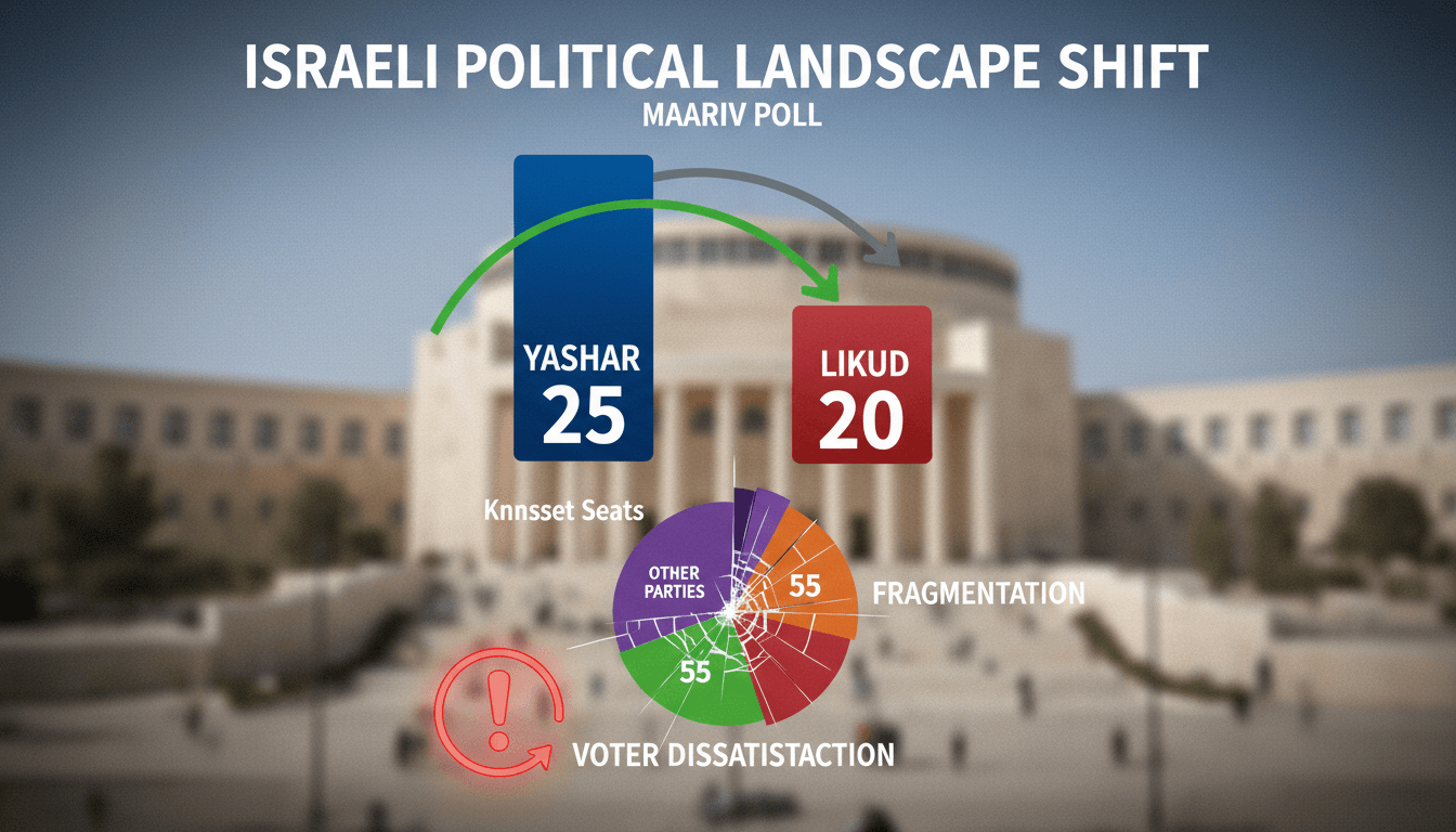 Infographic showing the rise of new political parties in Israel and voter dissatisfaction trends.