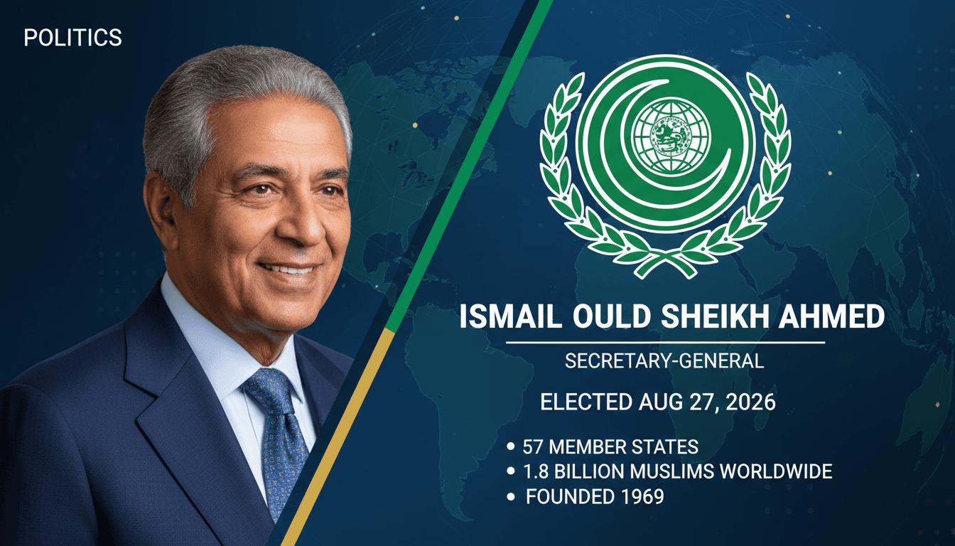 Ismail Ould Sheikh Ahmed elected as Secretary-General of the OIC, highlighting his diplomatic experience and priorities.