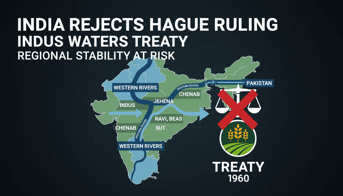 Map illustrating the Indus Waters Treaty and its significance to Pakistan's agriculture and water management.