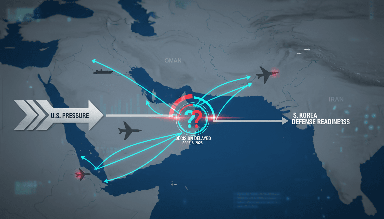 Map of the Strait of Hormuz highlighting military deployment considerations and shipping routes.