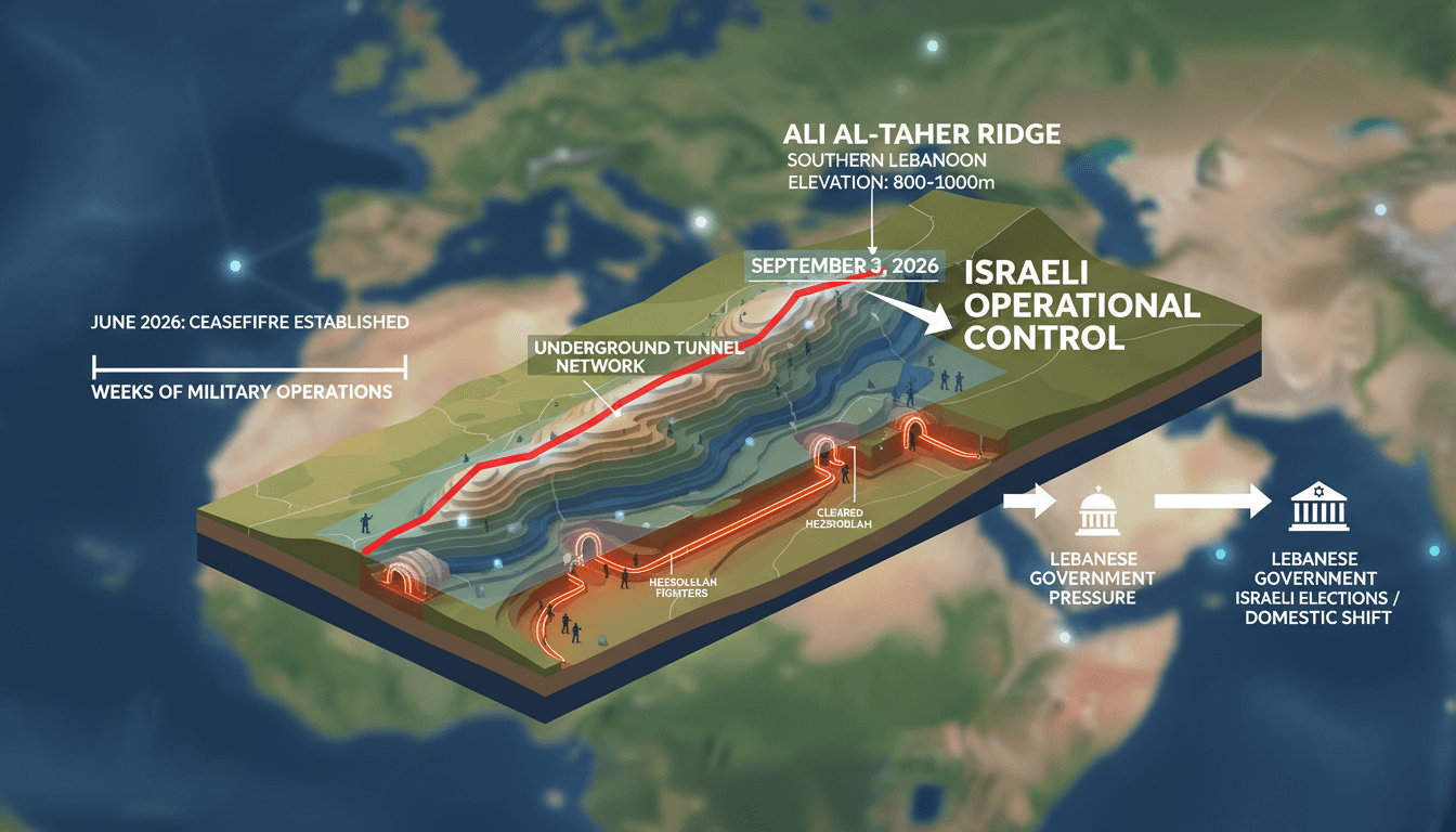 Israel Claims Operational Control Over Ali al-Taher Ridge in Southern Lebanon