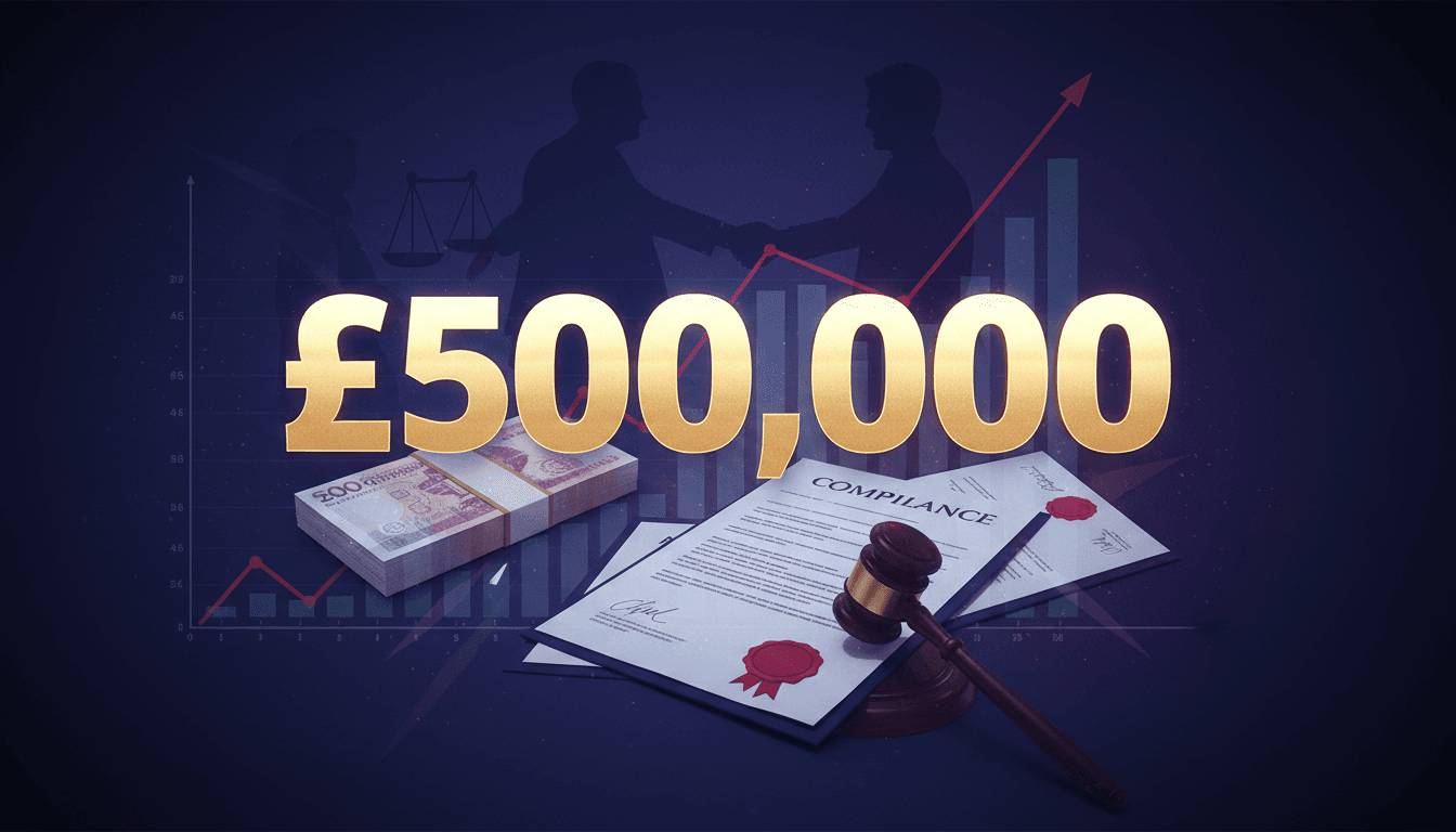 A graphic illustrating the £500,000 potential donation discussed in the Reform UK political donations controversy.