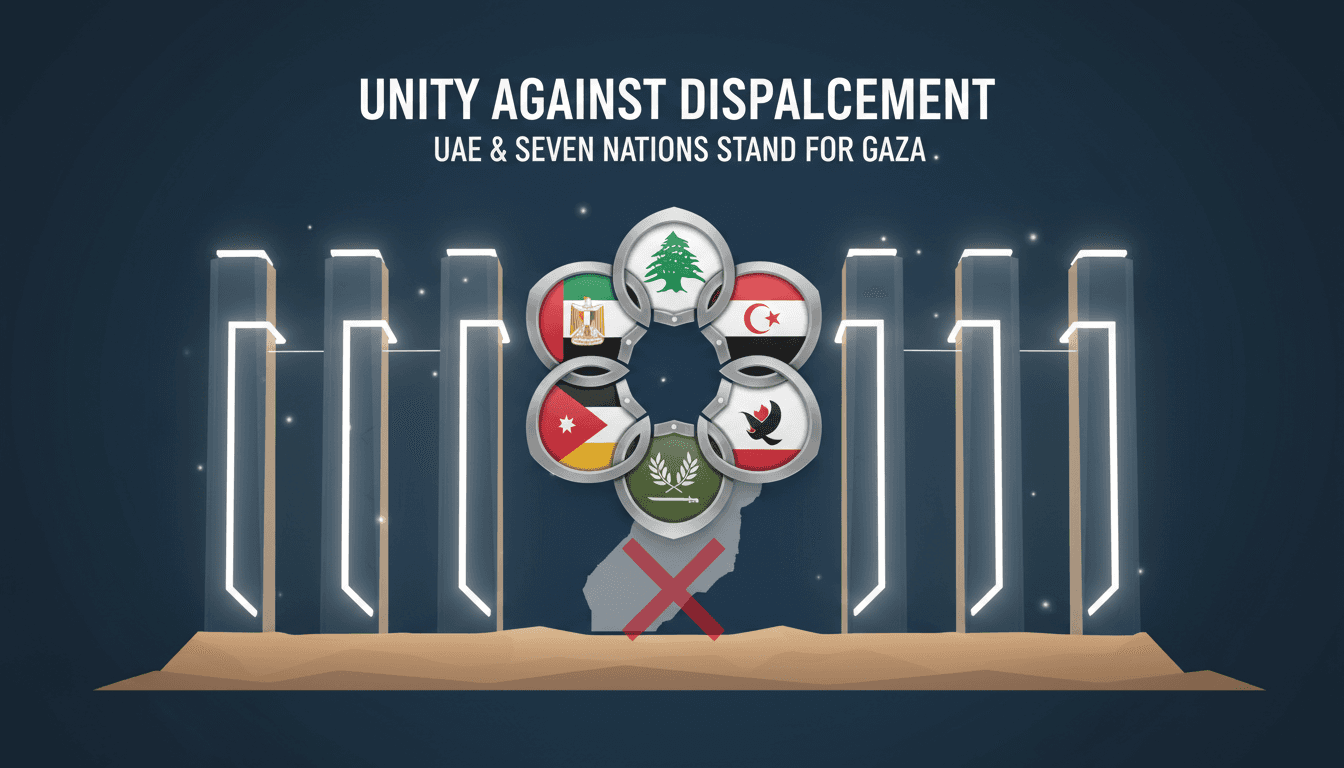 A graphic showing eight nations united in support of Palestinian rights, highlighting the diplomatic shift in the Middle East.