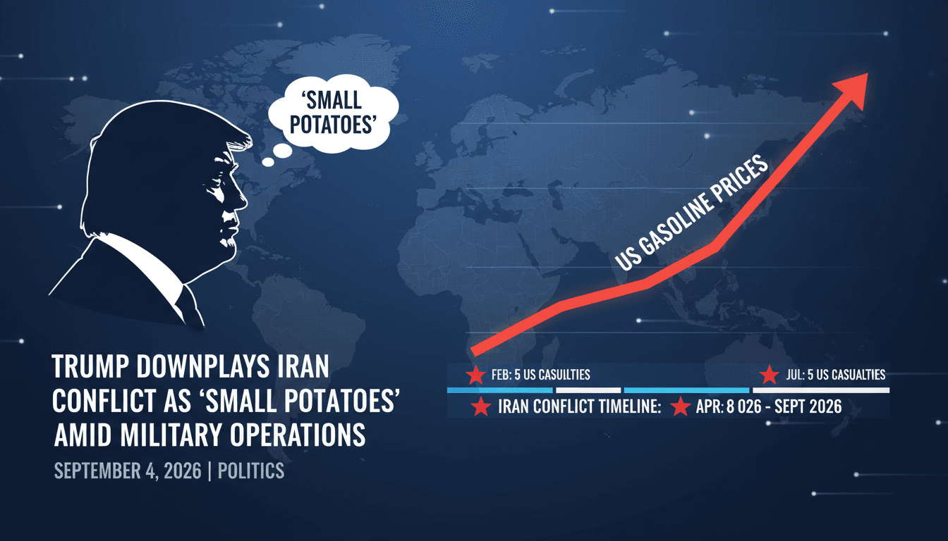 Trump Downplays Iran Conflict as 'Small Potatoes' Amid Ongoing Military Operations