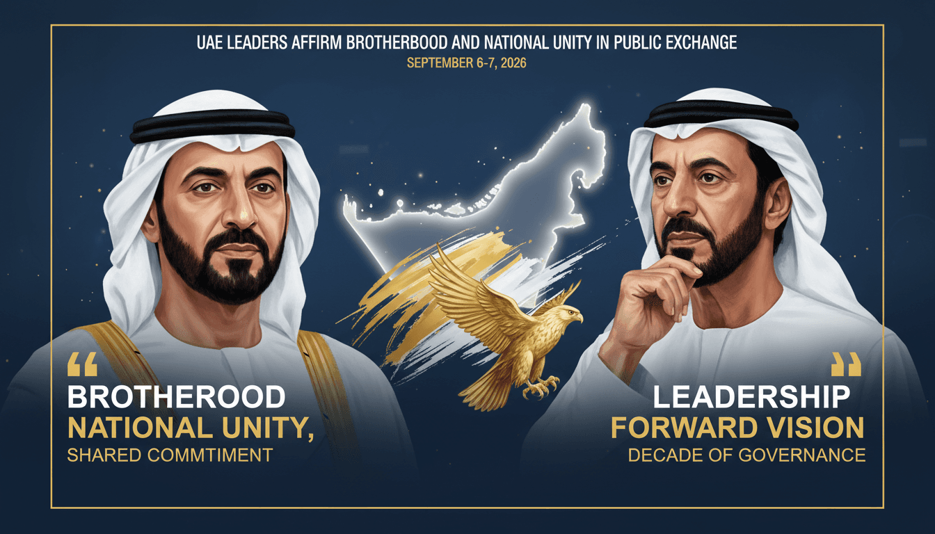 UAE Leaders Affirm Brotherhood and National Unity in Public Exchange