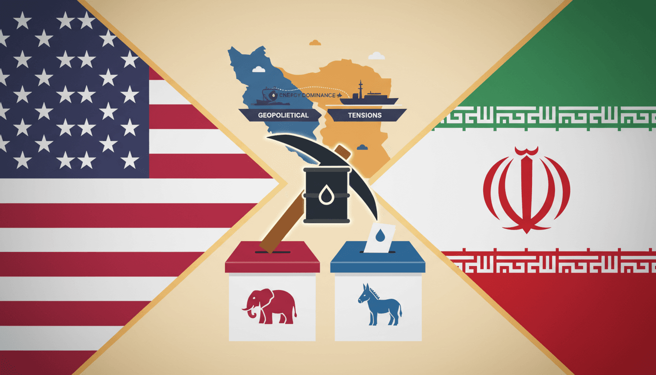 A visual representation of Trump's rally, showcasing military and electoral themes intertwined with energy market implications.