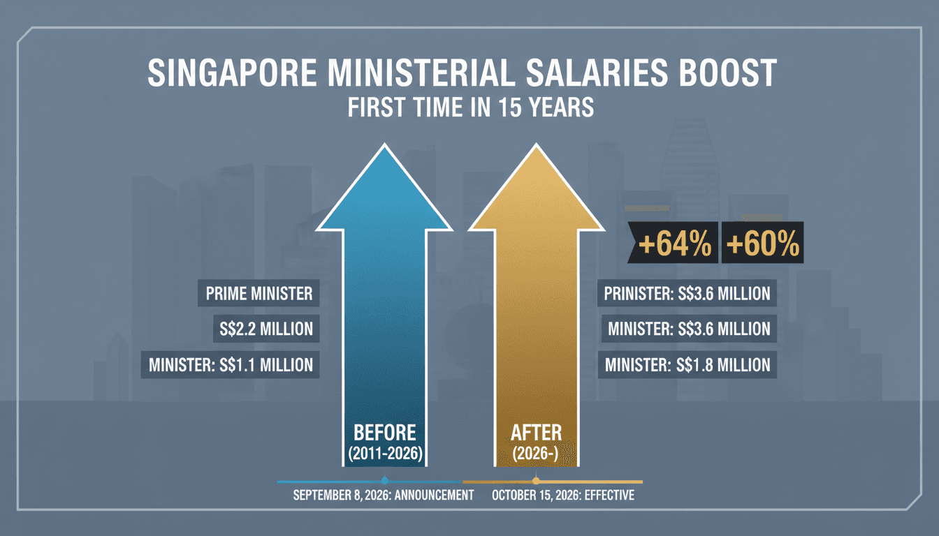 Singapore Raises Ministerial Salaries for First Time in 15 Years